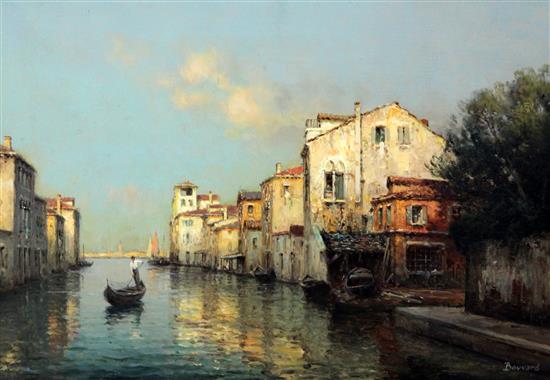 § Antoine Bouvard (French, 1870-1956) A Venetian backwater, 15 x 21.5in.